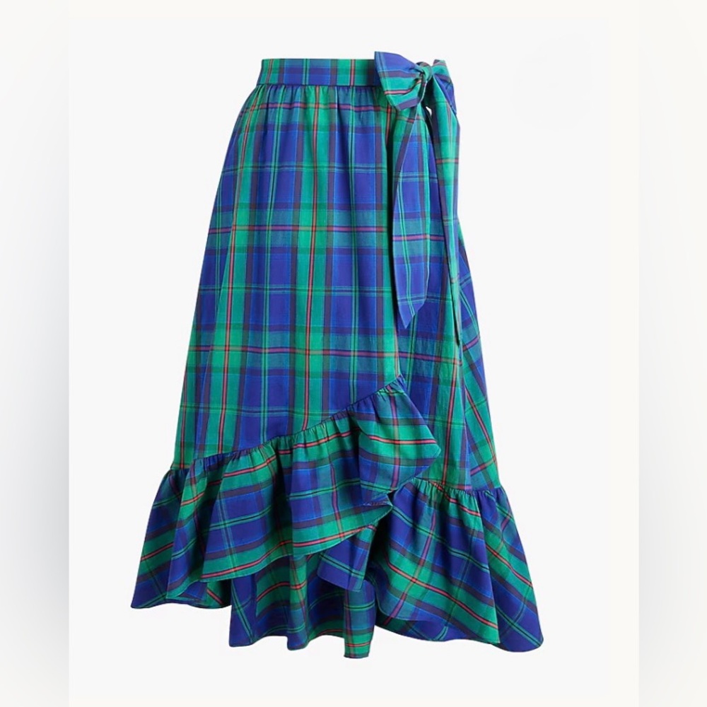 JCREW Holiday Tartan Skirt - Size XS | NWT